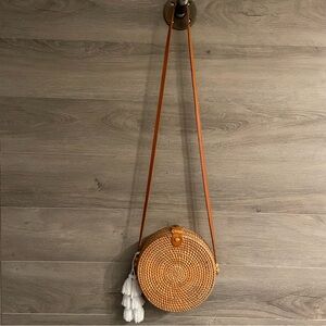 Wicker Crossbody Bag